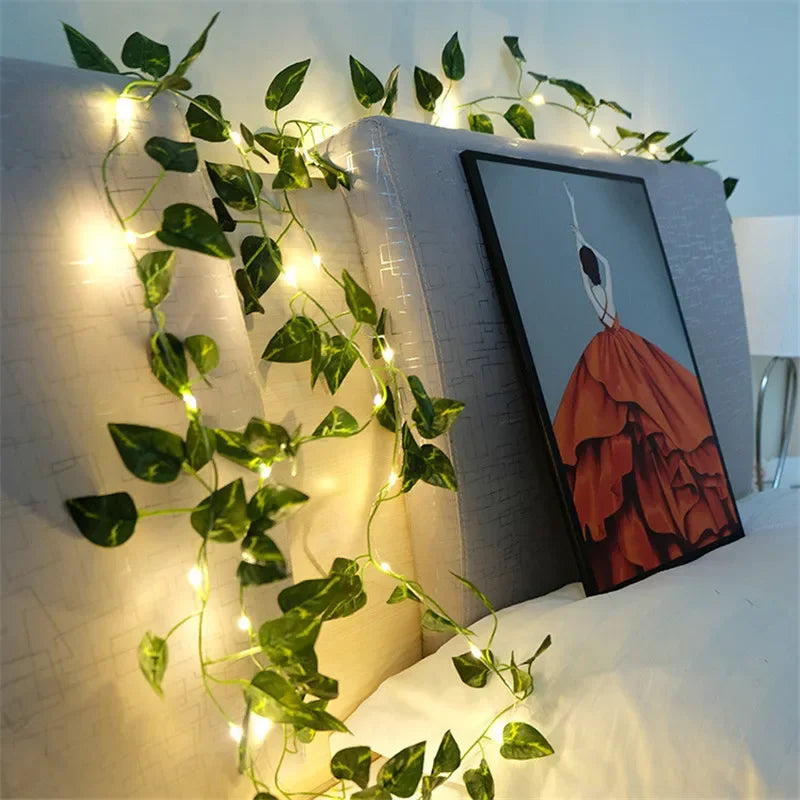 Vine Leaf Plant String LED Lights