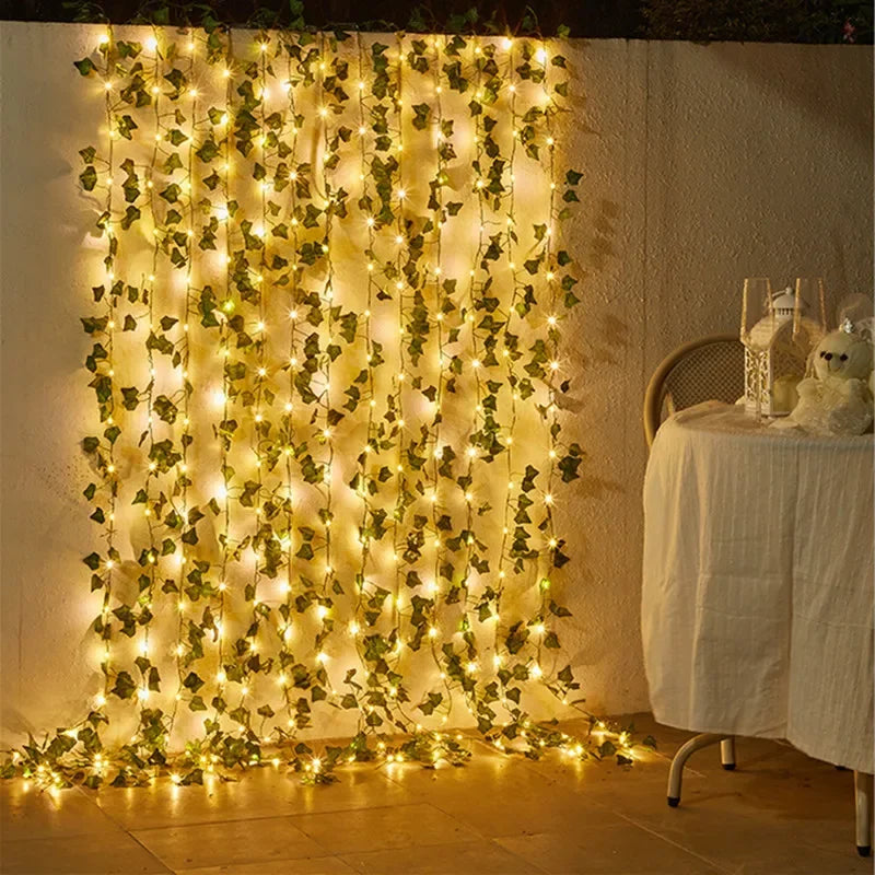 Vine Leaf Plant String LED Lights