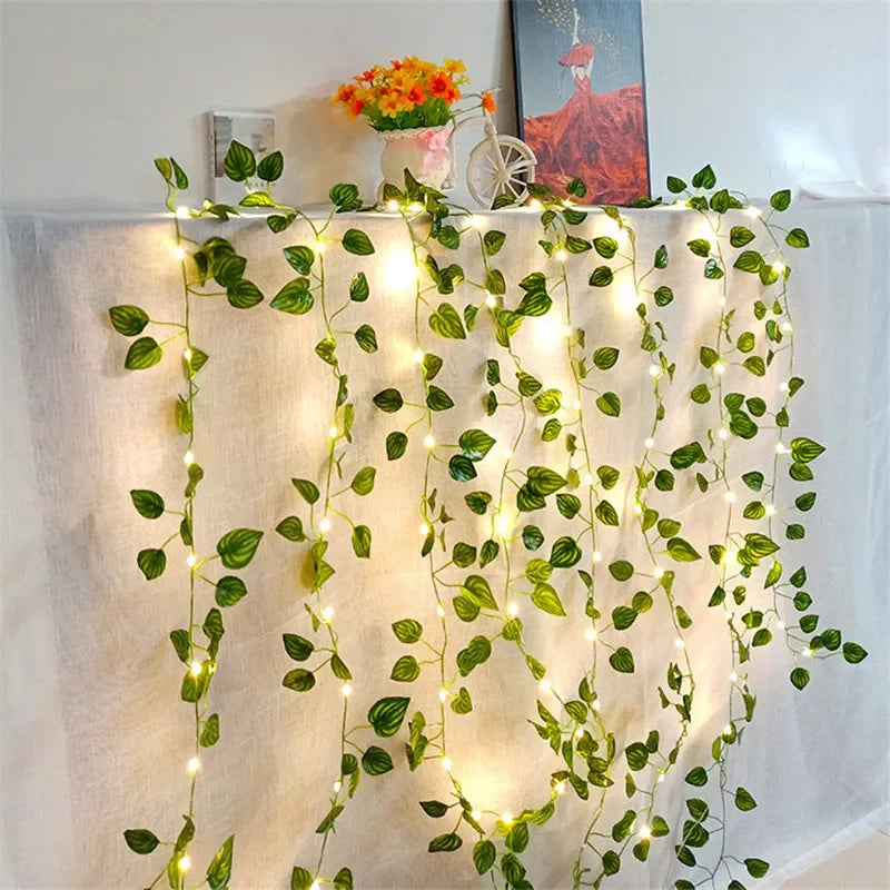 Vine Leaf Plant String LED Lights