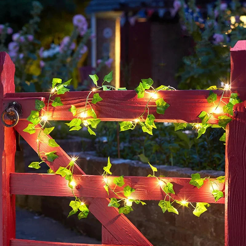 Vine Leaf Plant String LED Lights
