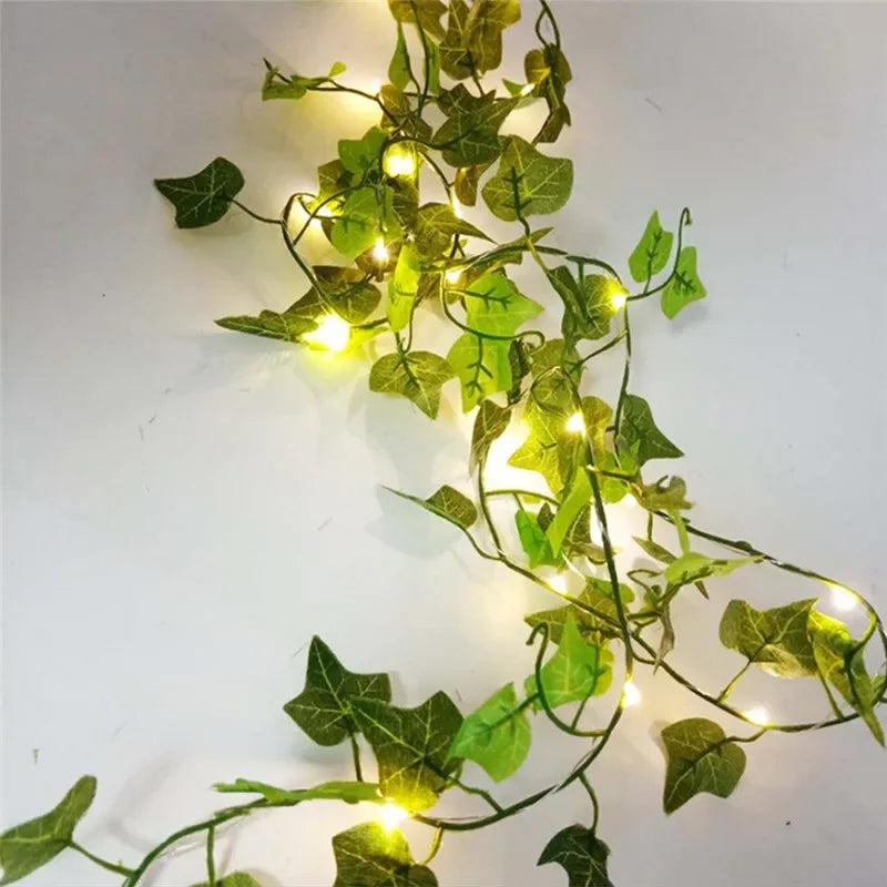 Vine Leaf Plant String LED Lights