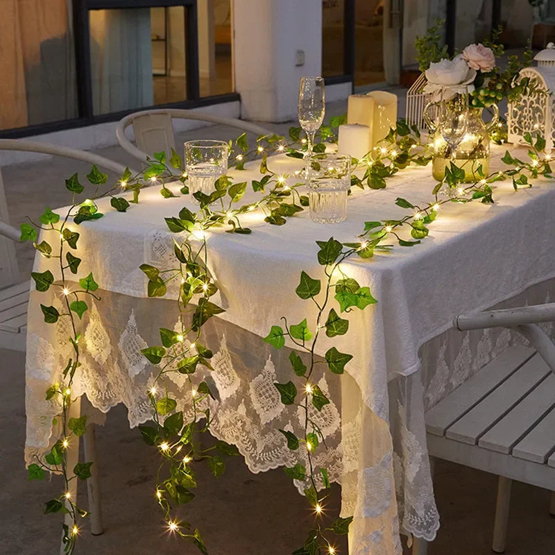 Vine Leaf Plant String LED Lights