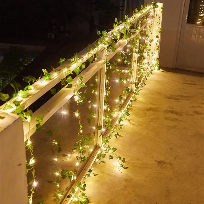 Vine Leaf Plant String LED Lights