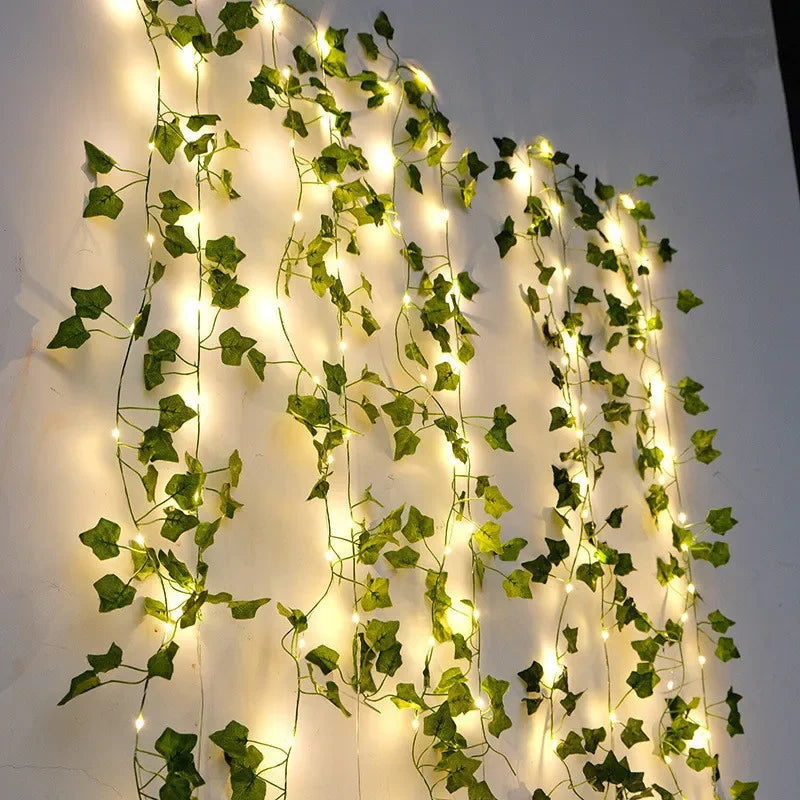 Vine Leaf Plant String LED Lights