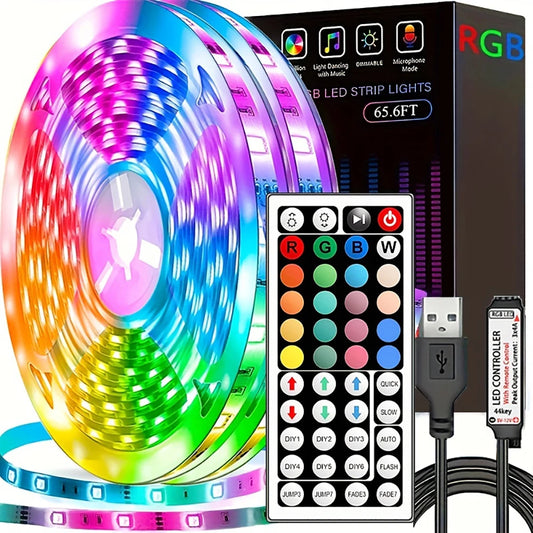 LED Multicolor Light Strips With Remote Control